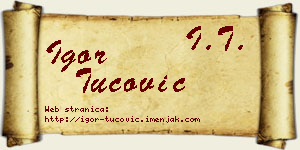 Igor Tucović vizit kartica